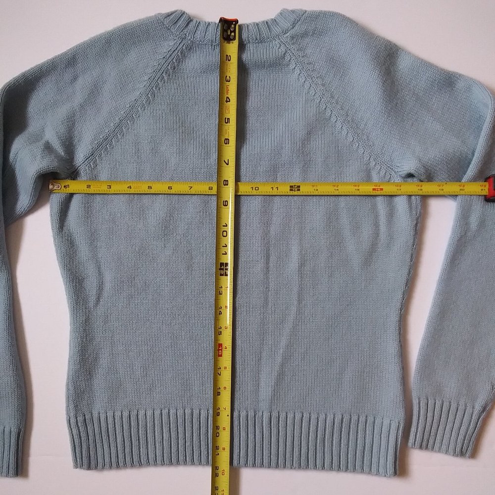 Willi Smith XL Light Blue Merino Wool Sweater - Picture 11 of 13